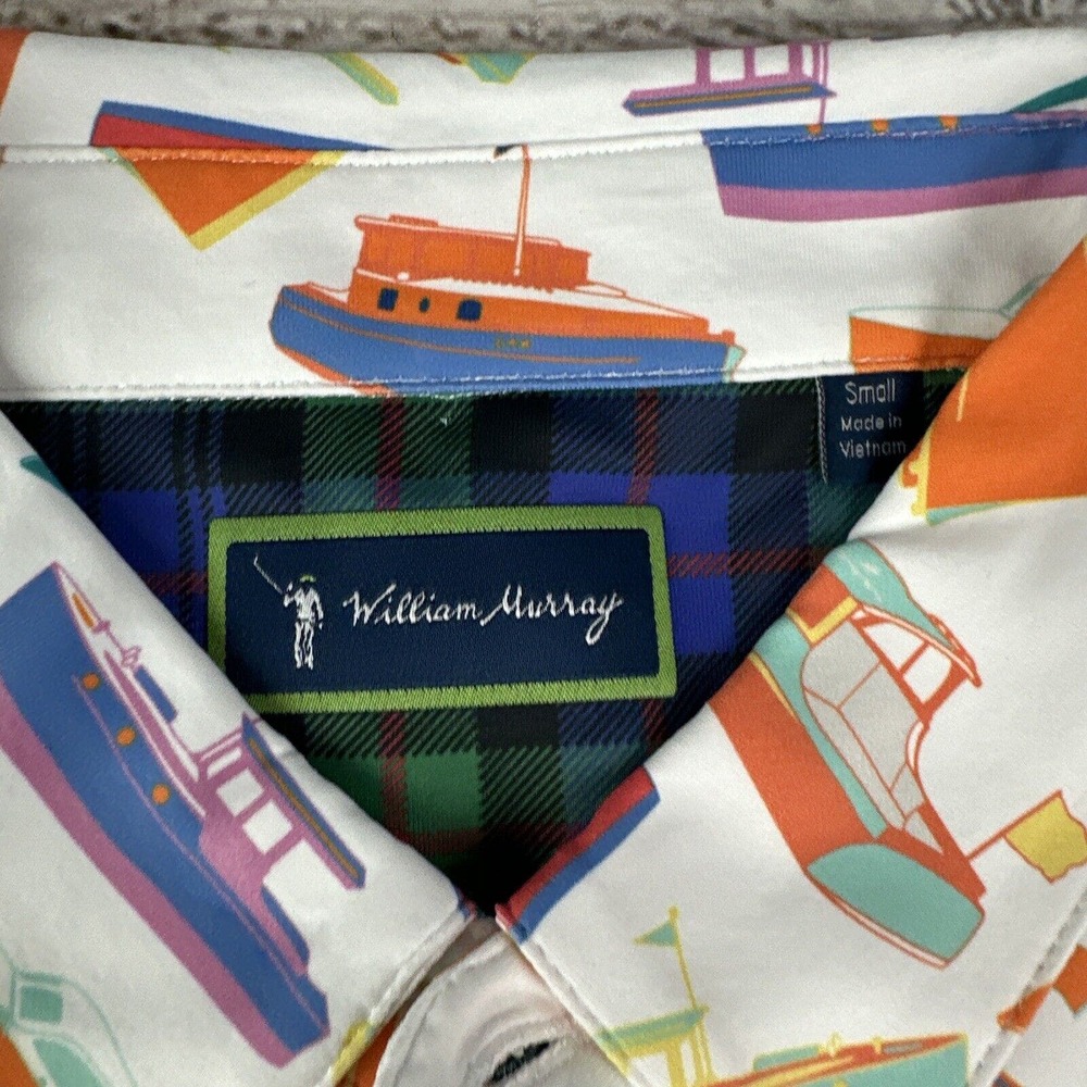 William Murray Boat Jam Performance Polo Short Sleeve Size Small -‎ NWT MSRP $88 - Picture 2 of 8